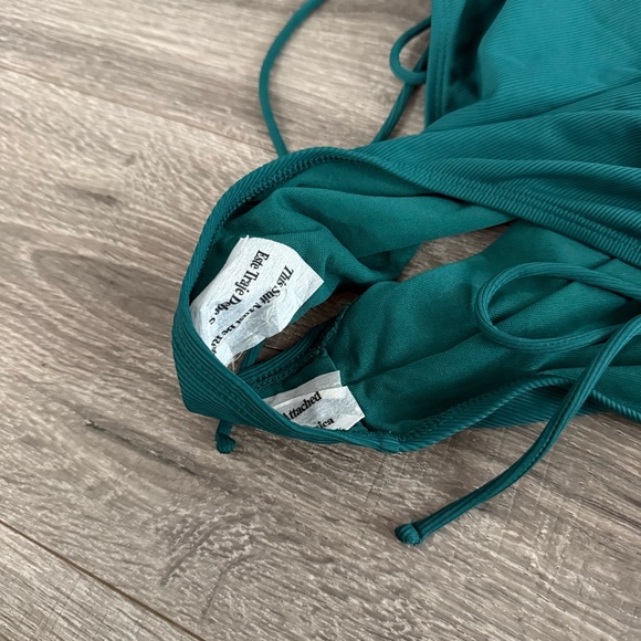 NWT Shade & Shore Side Tie Md Seat Coverage Open Back One Piece Swimsuit Sz L - Picture 3 of 6